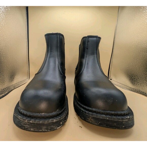 ZERVRTON Steel Toe Work Boots for Men,Slip-on Boots,Men's Industrial SZ 8 - Picture 4 of 12